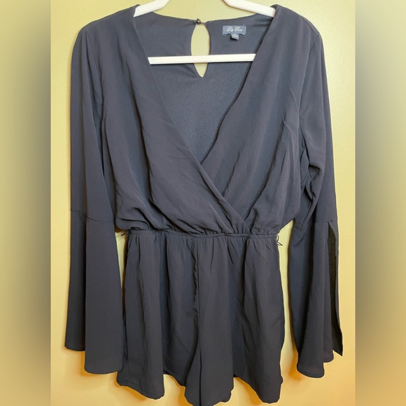 Lily Rose Pants - Lily Rose Black Jumpsuit - S